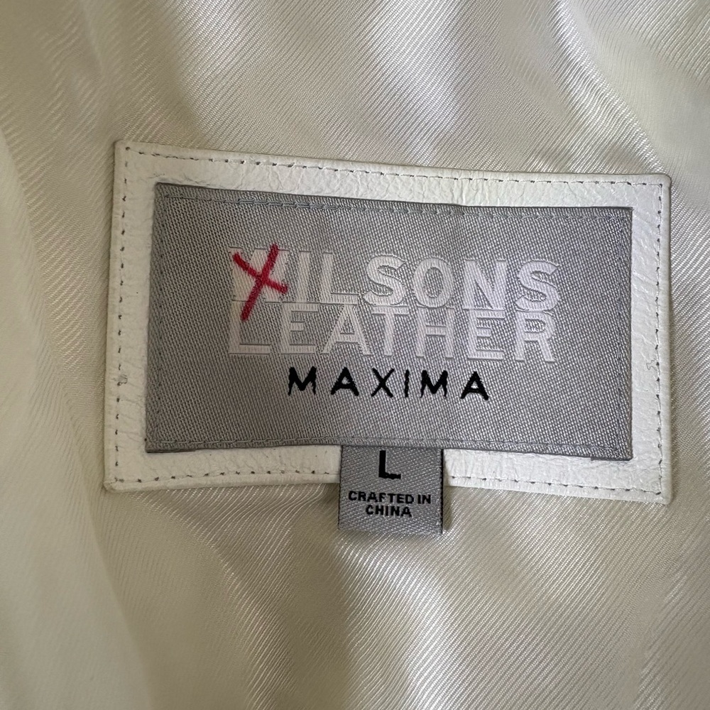 Wilsons Leather Maxima white Rabbit Fur Jacket ❤️ - Picture 14 of 16